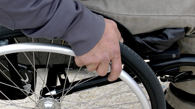 Hands Using Wheelchair